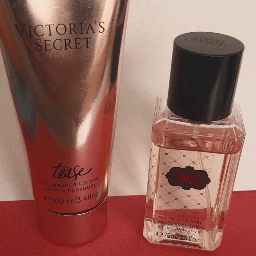 Victoria secret cream and spray Tease!